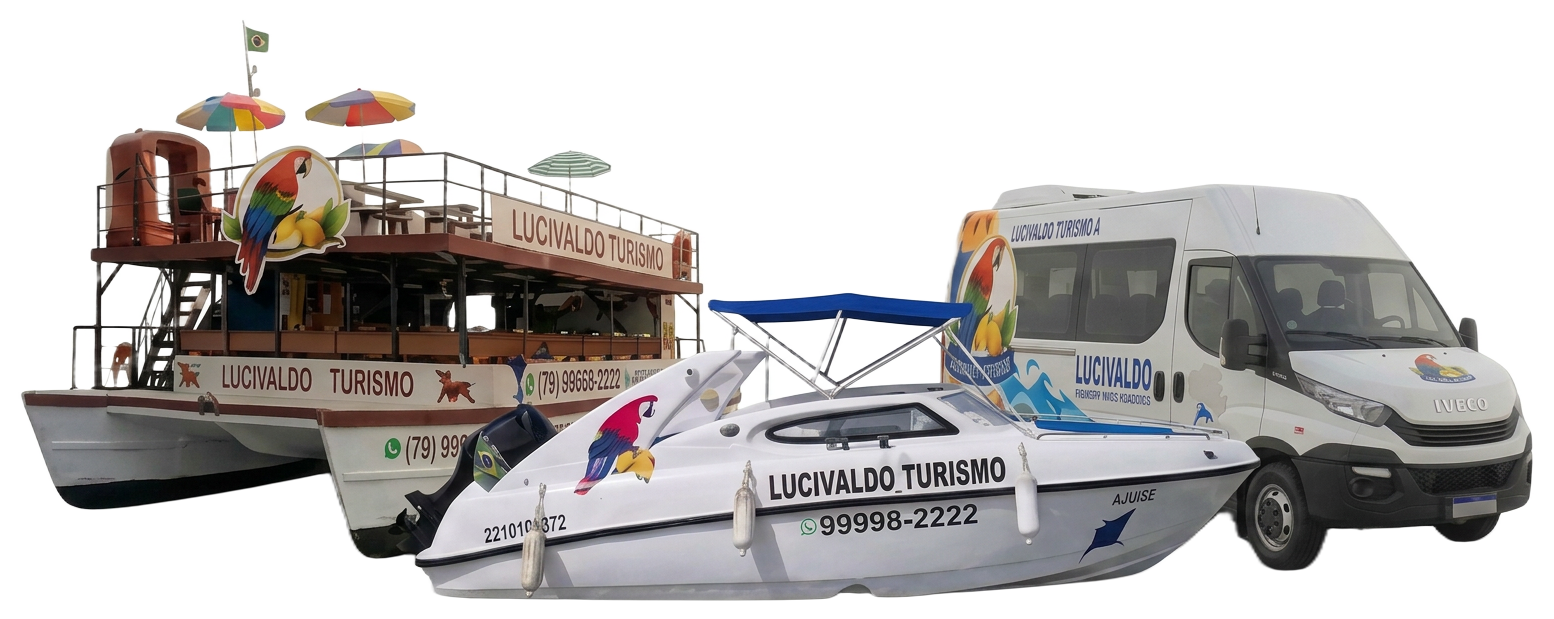 Frota Lucivaldo Turismo com catamarã, lancha e van para aluguel em Aracaju